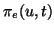 $\pi_e(u,t)$