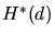 $H^*(d)$