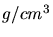 $g/cm^{3}$