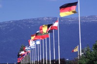 bandiere di alcuni degli stati membri del CERN